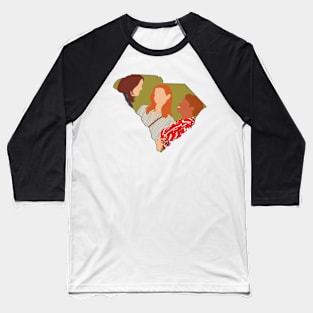 Sweet Magnolias (South Carolina) Baseball T-Shirt